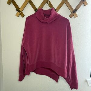 Women's Pink Mock Neck Lululemon Sweater
